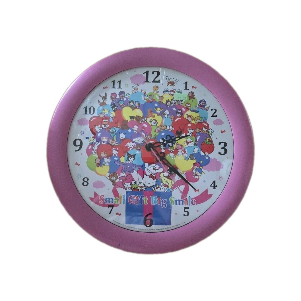 Sanrio shop lottery wall clock Sanrio All Stars Pink Collector Girls room Tested